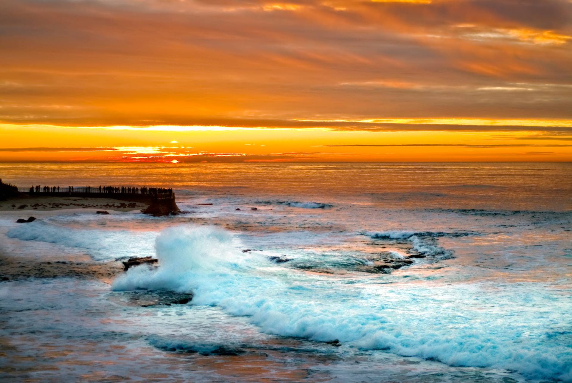 Papermoon Fototapete »Sunset in la Jolla« von Papermoon