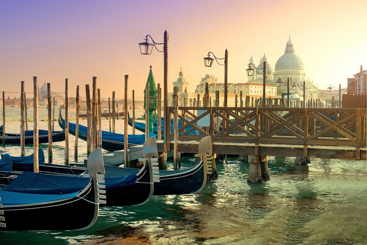 Papermoon Fototapete »Venedig Boote« Papermoon Fototapete »Venedig Boote« von Papermoon