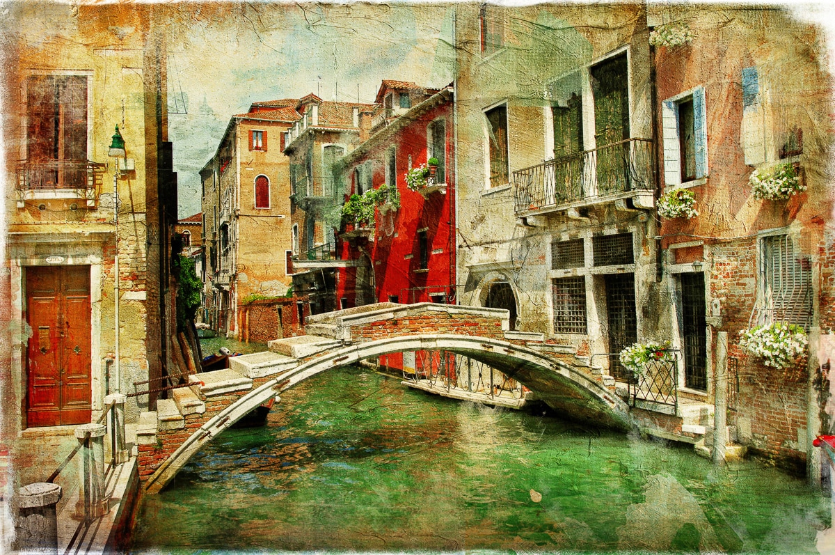 Papermoon Fototapete »Venedig Gemälde« Papermoon Fototapete »Venedig Gemälde« von Papermoon