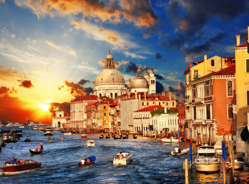 Papermoon Fototapete »Venice Sunset« von Papermoon