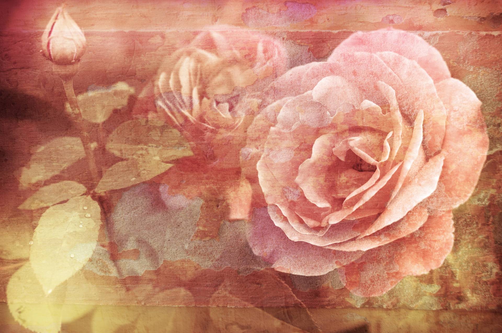 Papermoon Fototapete »Vintage Florals« von Papermoon