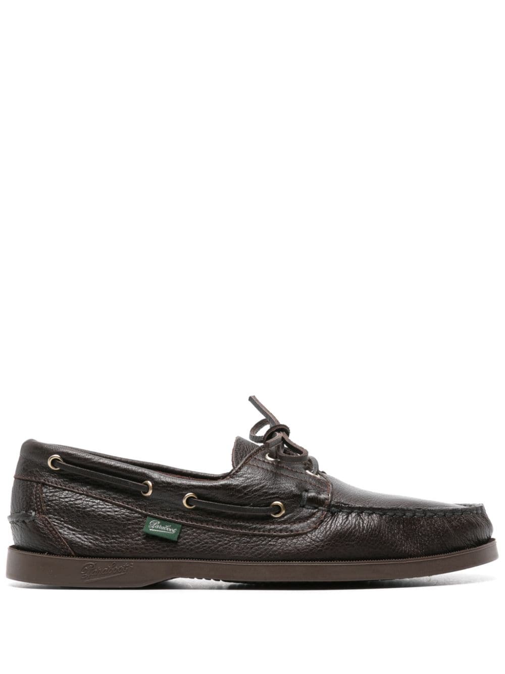 Paraboot grained-leather boat shoes - Brown von Paraboot