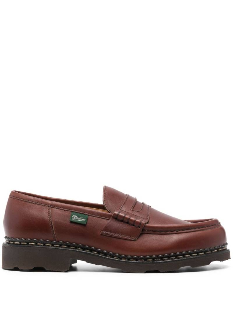 Paraboot logo-tag calf-leather loafers - Brown von Paraboot