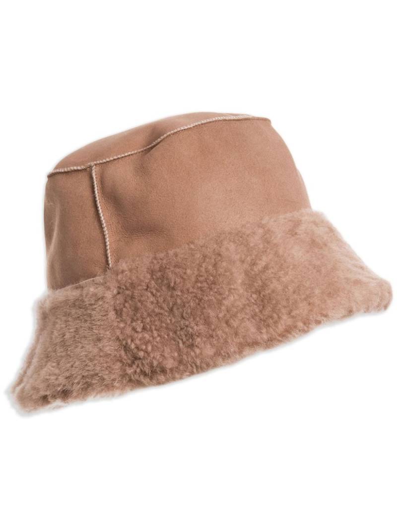 Parajumpers Fluffy bucket hat - Brown von Parajumpers