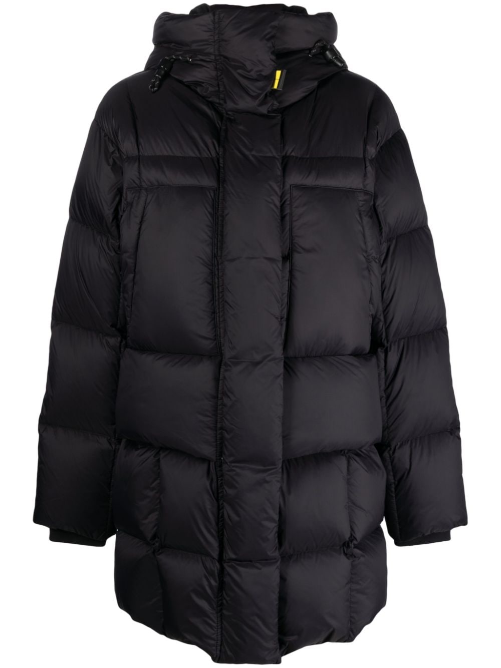 Parajumpers logo-patch hooded puffer jacket - Black von Parajumpers