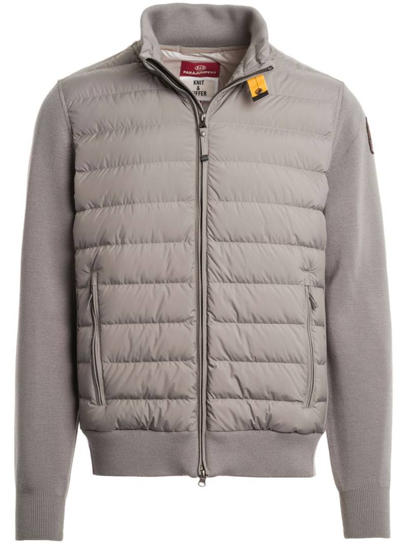 Parajumpers logo-patch jacket - Grey von Parajumpers