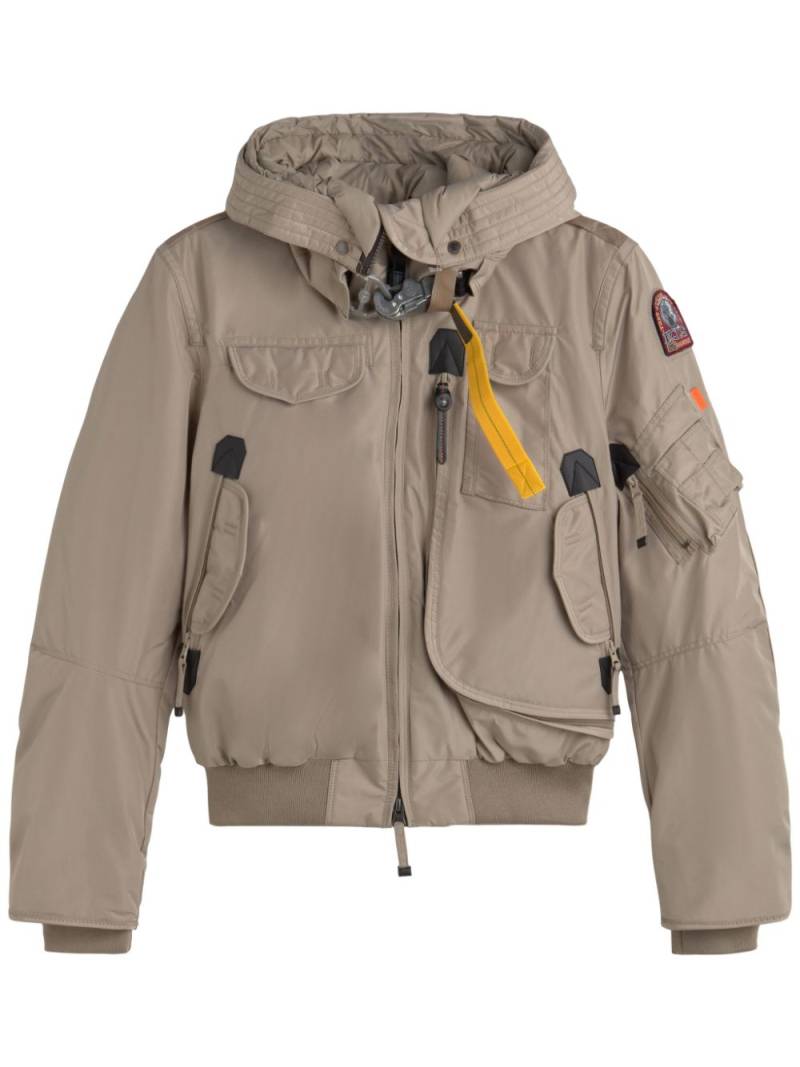 Parajumpers logo-patch jacket - Neutrals von Parajumpers