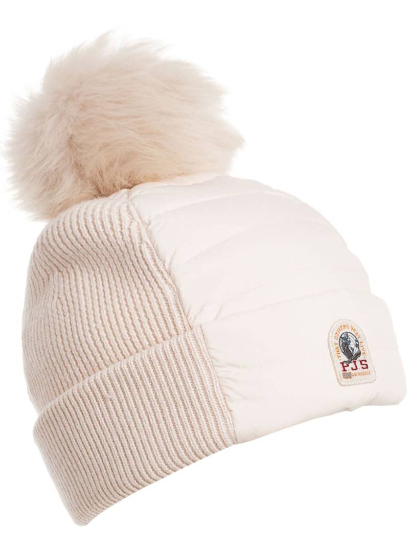 Parajumpers logo-patch pompom beanie hat - Pink von Parajumpers