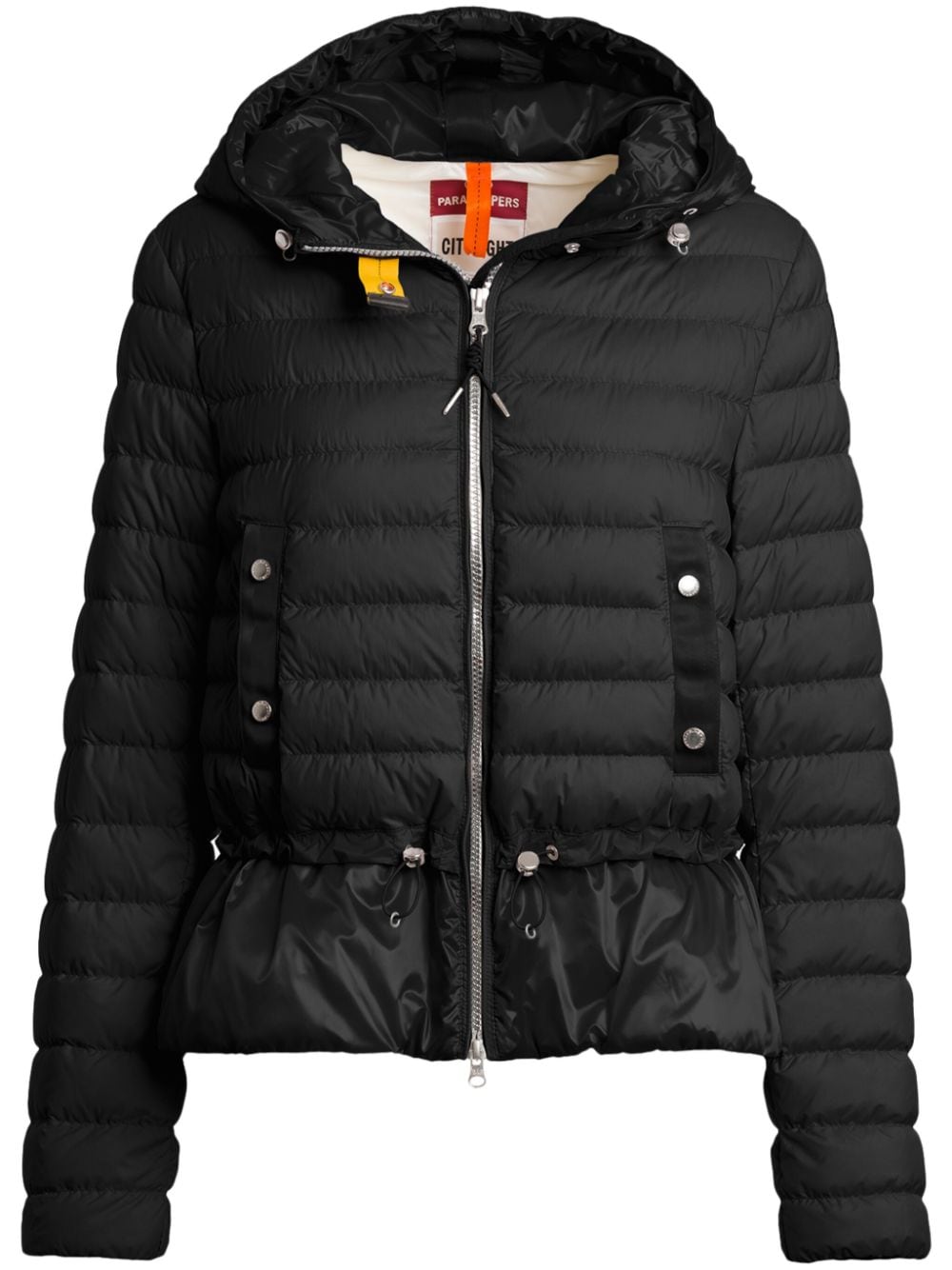 Parajumpers logo-patch puffer jacket - Black von Parajumpers