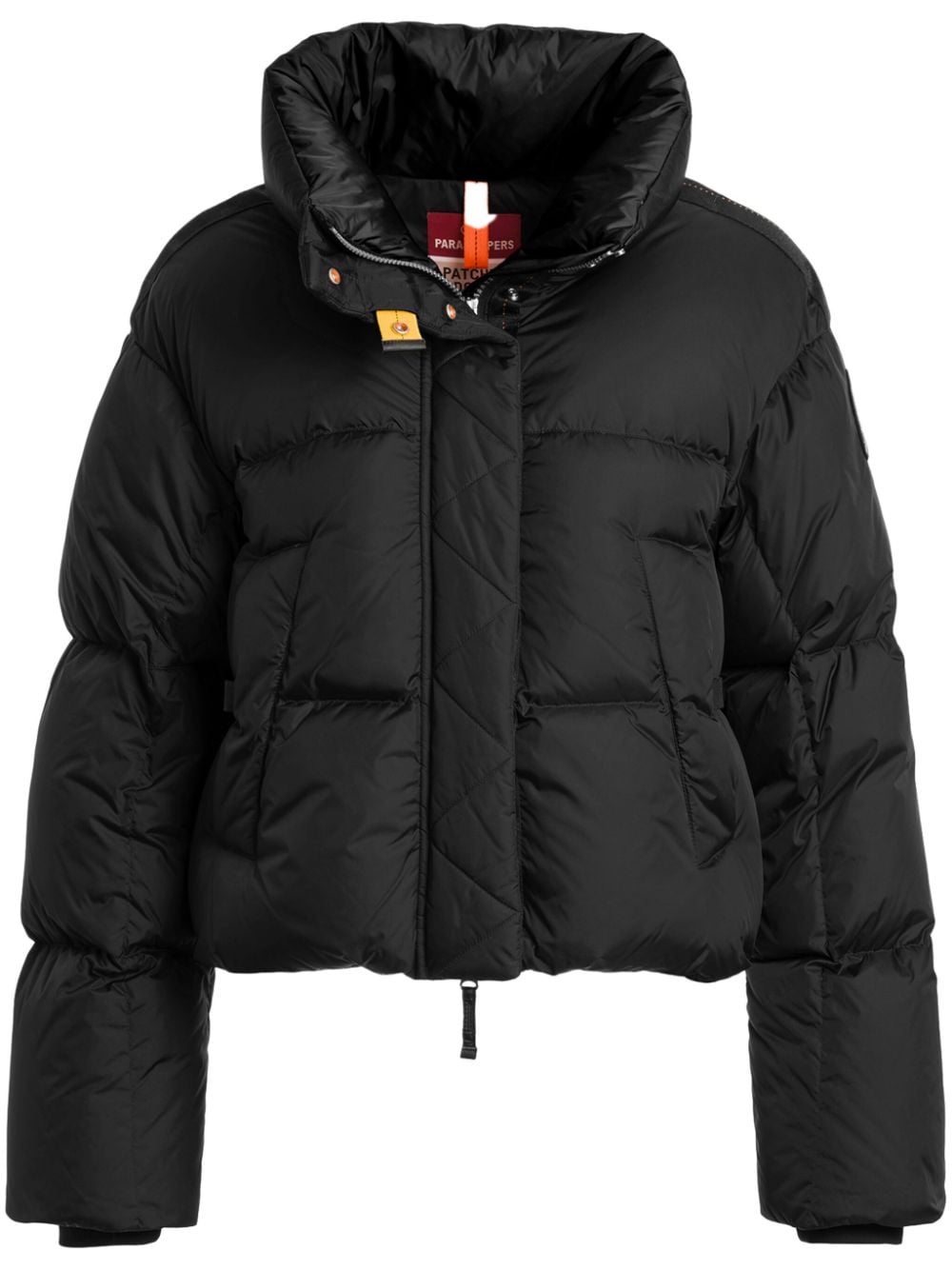 Parajumpers logo-patch puffer jacket - Black von Parajumpers