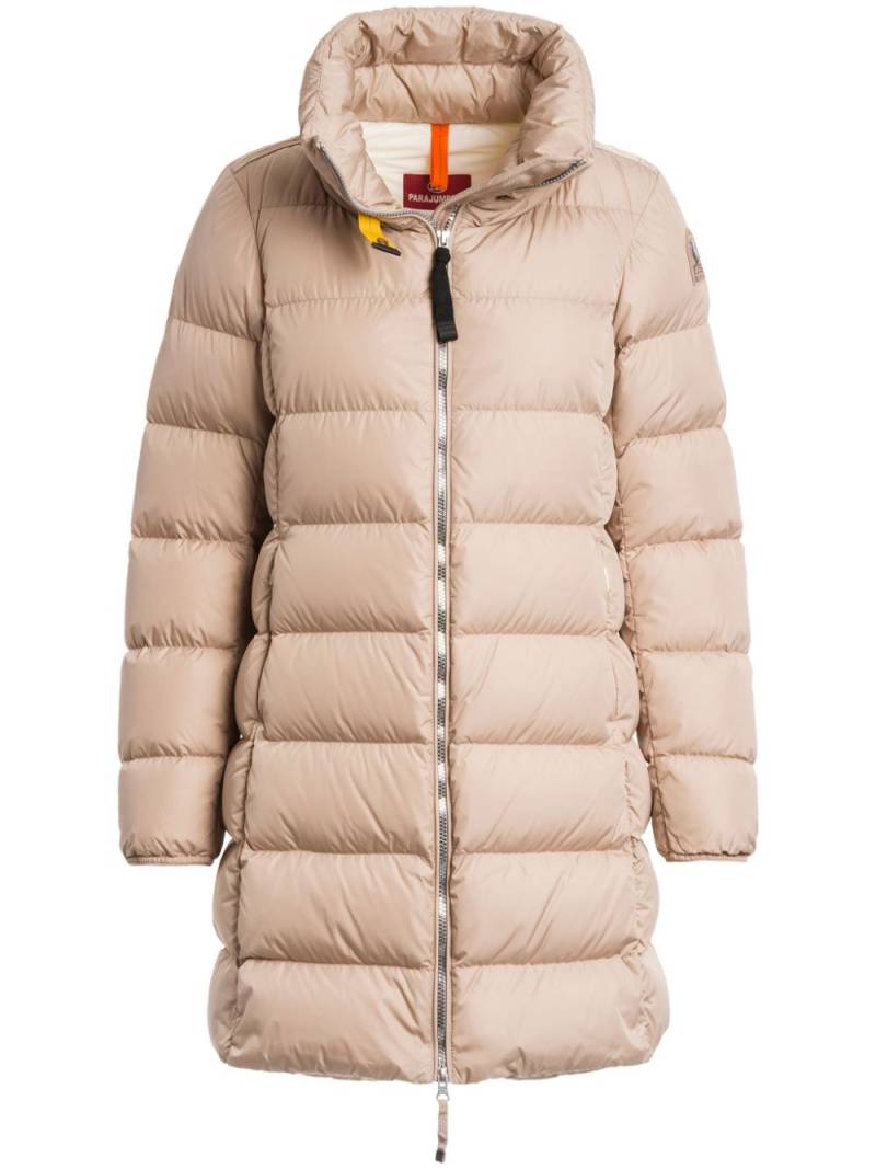 Parajumpers logo-patch puffer jacket - Neutrals von Parajumpers