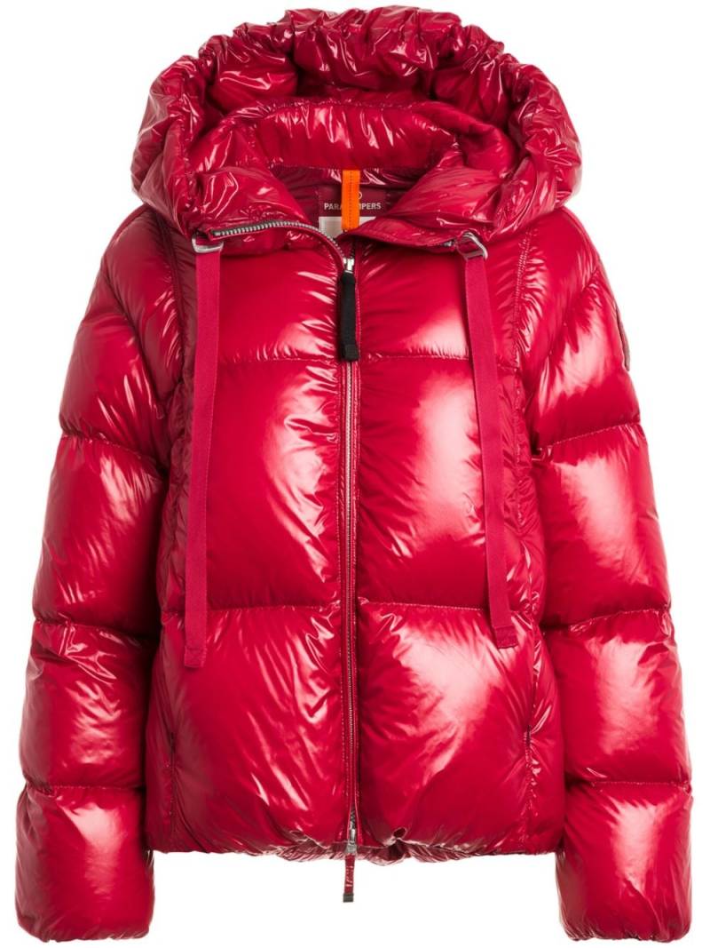 Parajumpers logo-patch puffer jacket - Red von Parajumpers