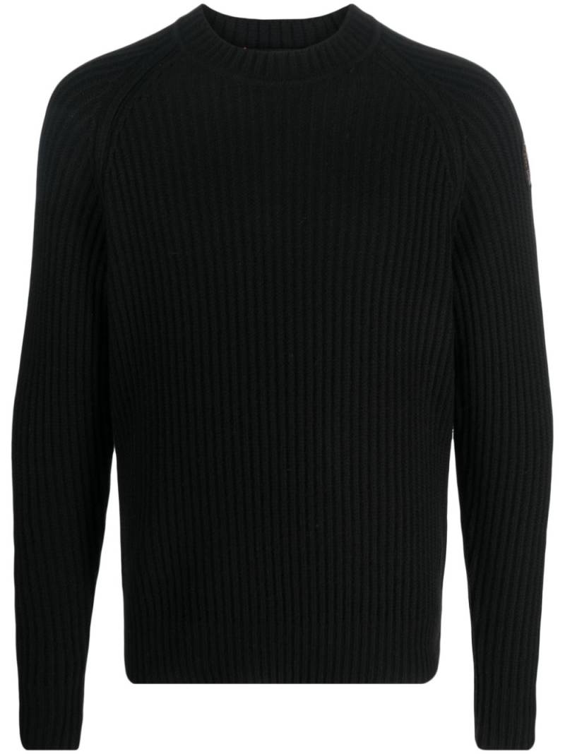 Parajumpers merino-wool ribbed jumper - Black von Parajumpers