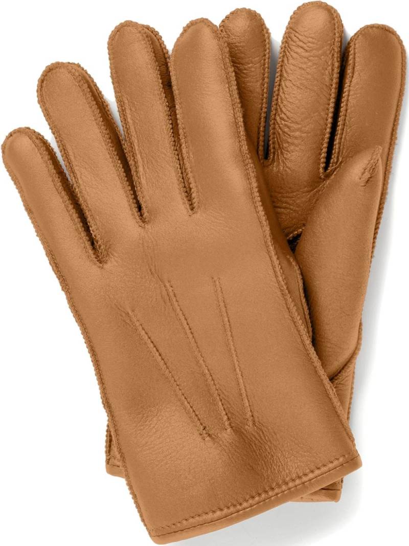 Parajumpers piped-stitch leather gloves - Brown von Parajumpers