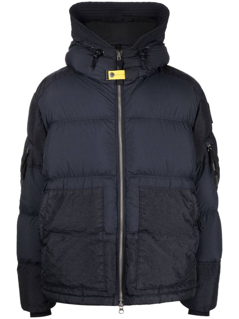 Parajumpers two-tone hooded padded jacket - Black von Parajumpers