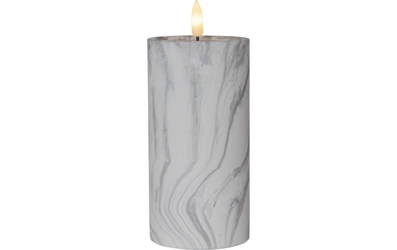 Parforce Traditional Hunting LED-Kerze »Pillar Flamme Marble Ø 75 x 175 cm Grau« von Parforce Traditional Hunting