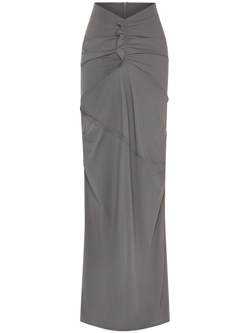 Paris Georgia Minimal ruffled maxi skrit - Grey von Paris Georgia