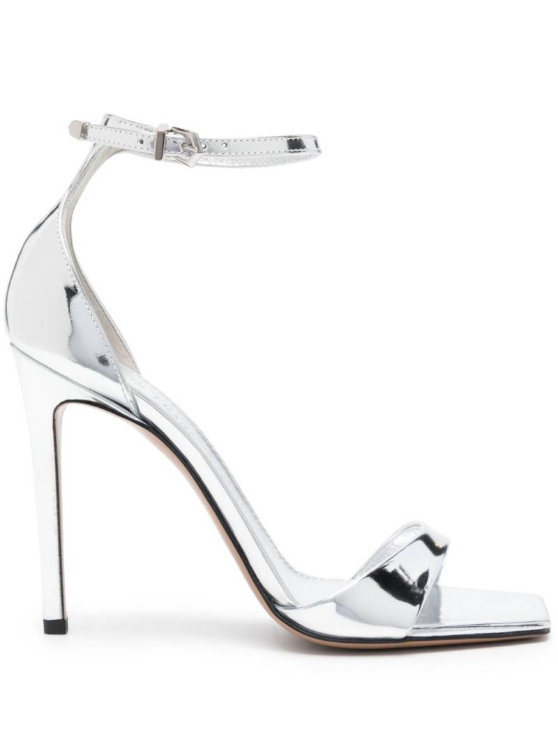 Paris Texas 105mm patent leather sandals - Silver von Paris Texas