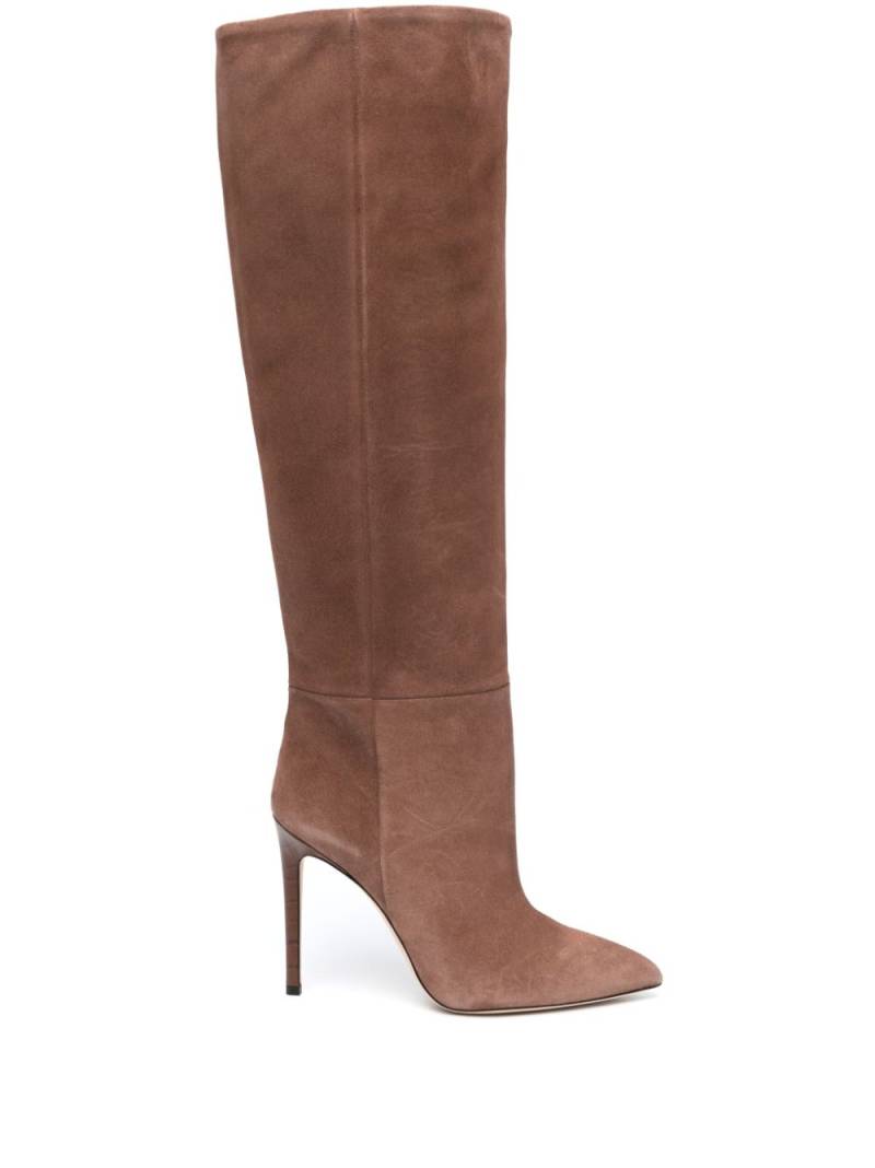 Paris Texas 105mm pointed-toe suede boots - Brown von Paris Texas