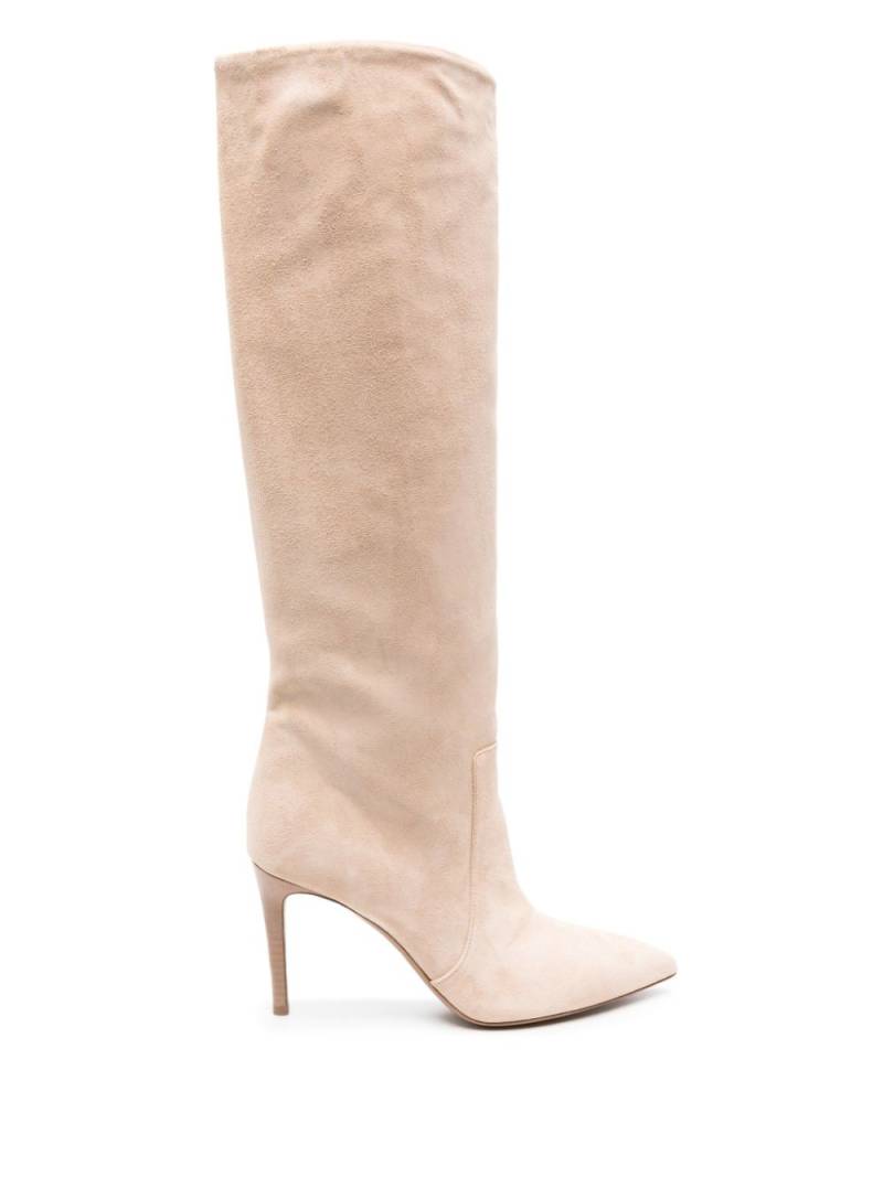 Paris Texas 85mm knee-high suede boots - Neutrals von Paris Texas