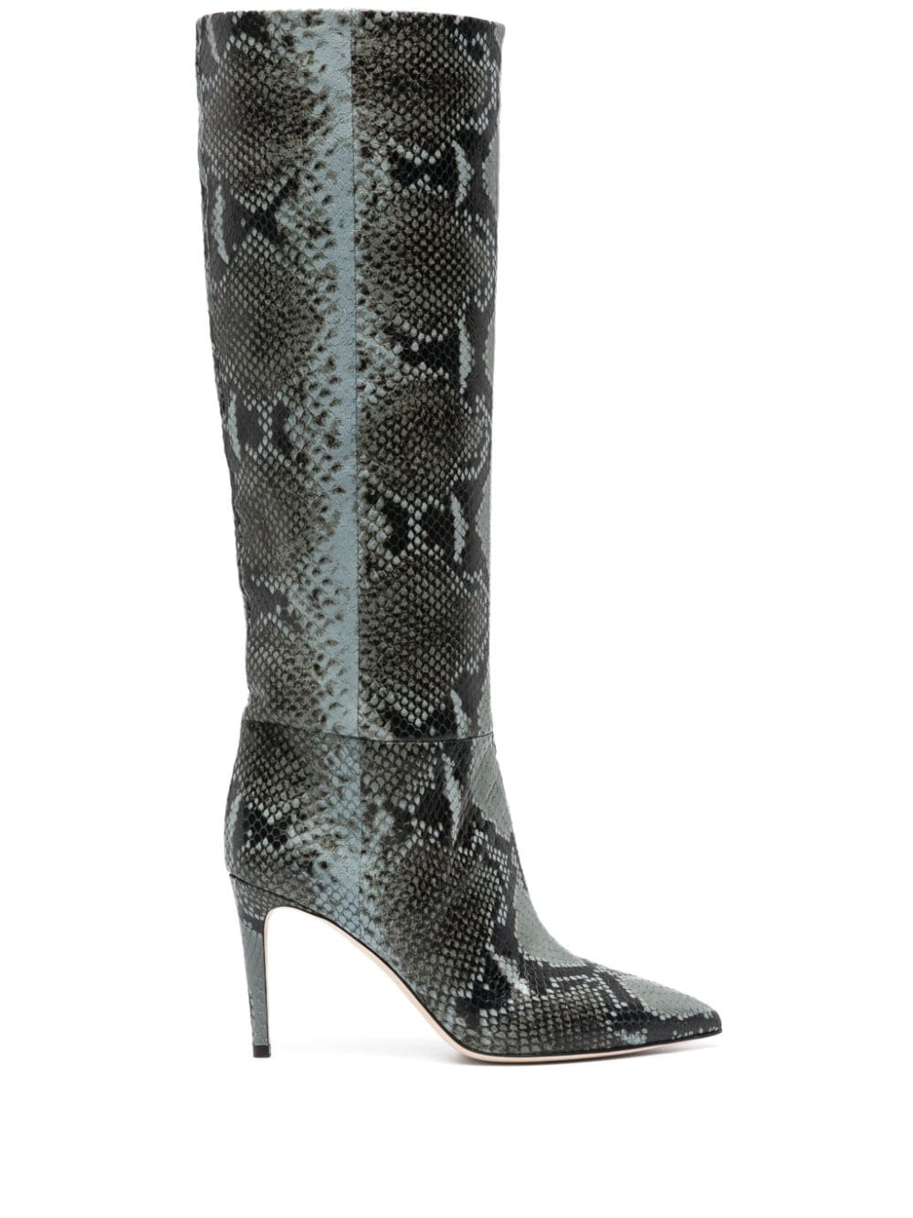 Paris Texas 90mm crocodile-embossed boots - Blue von Paris Texas