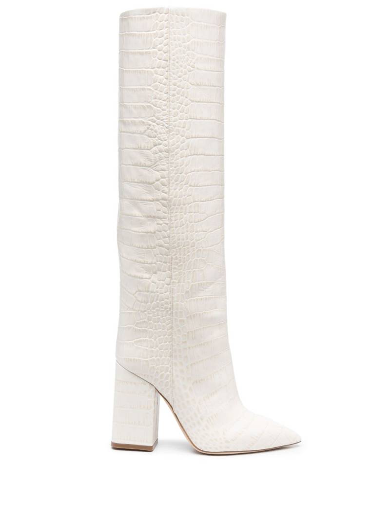 Paris Texas Anja 105mm leather boots - Neutrals von Paris Texas