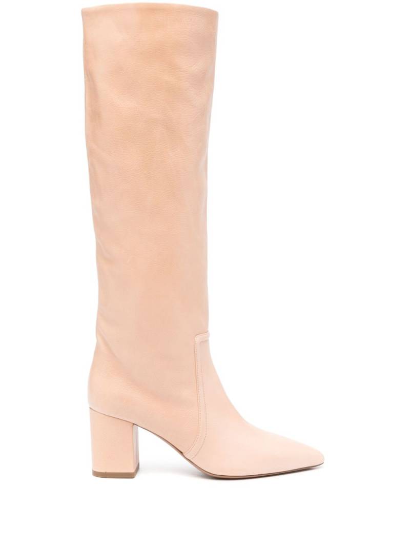 Paris Texas Anja 70mm leather boots - Neutrals von Paris Texas