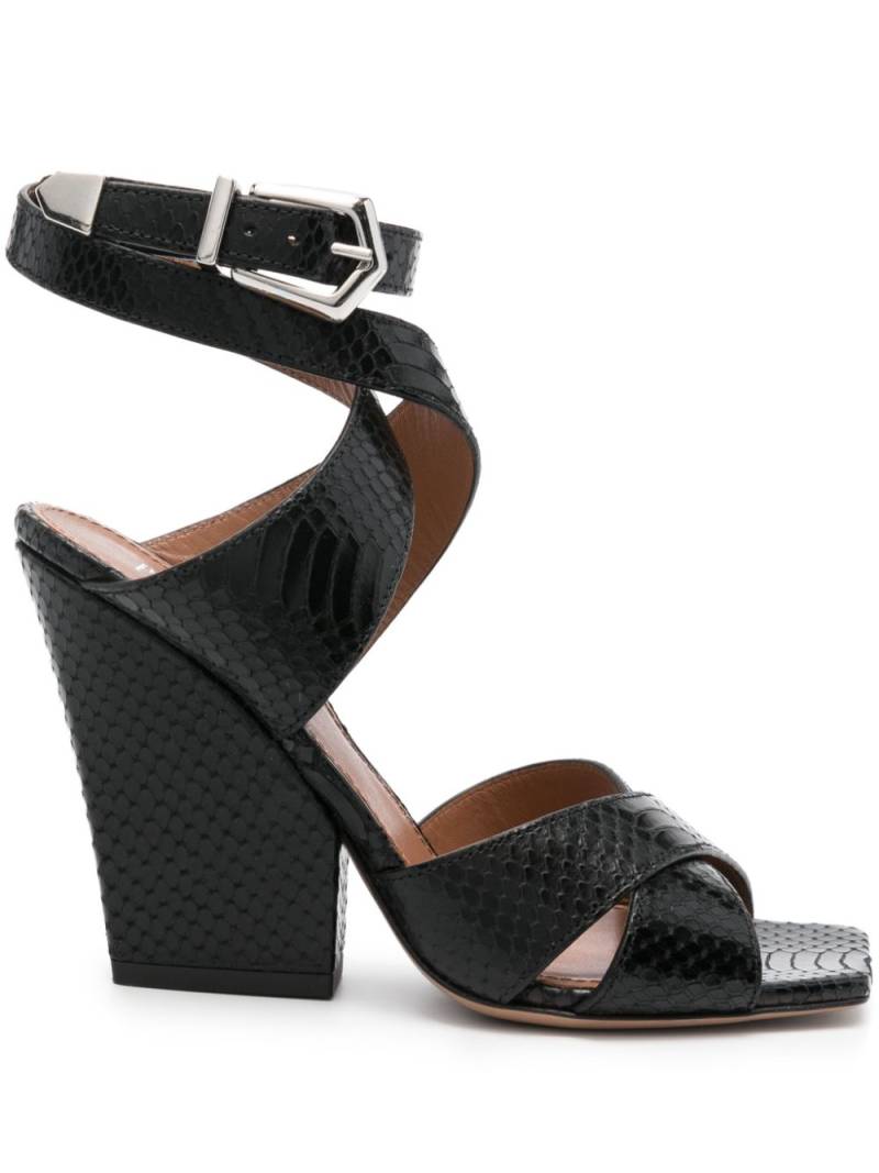 Paris Texas Arizona 100mm leather sandals - Black von Paris Texas