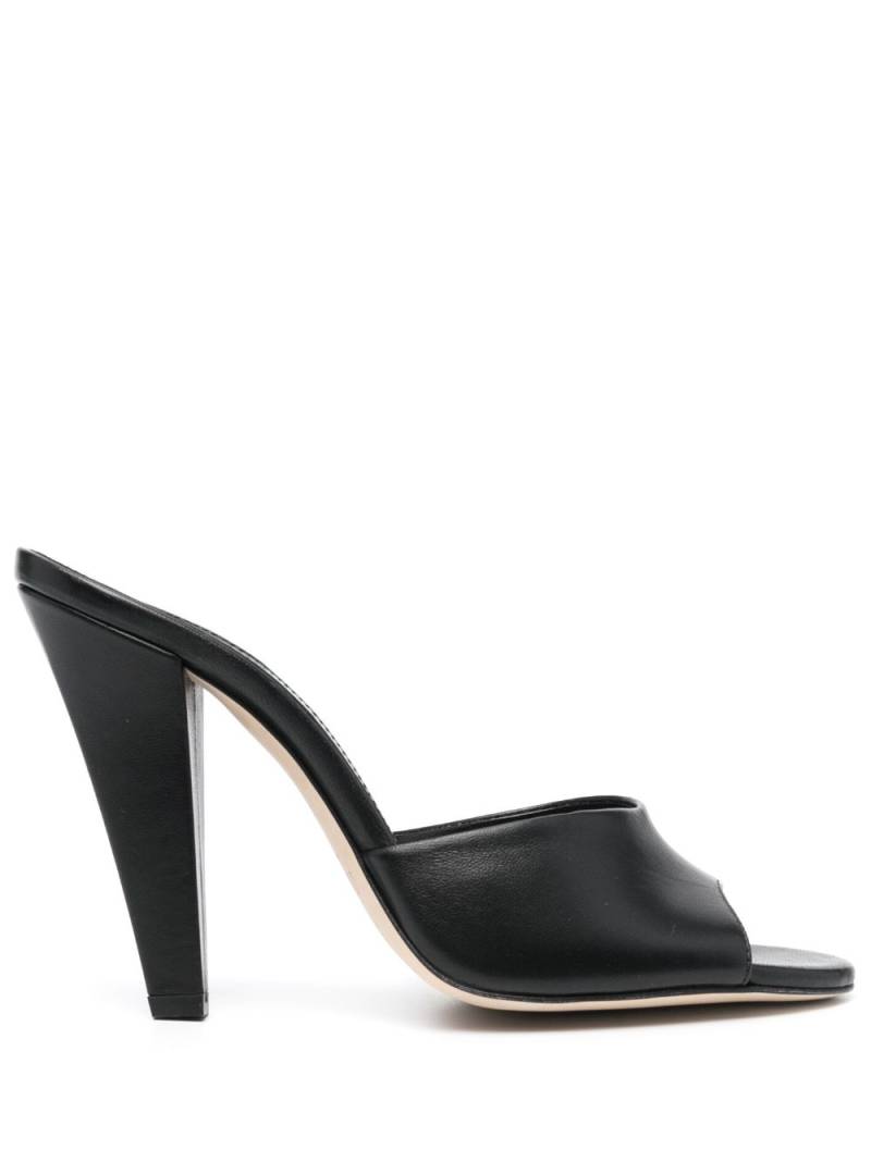 Paris Texas Olivia 120mm open-toe mules - Black von Paris Texas