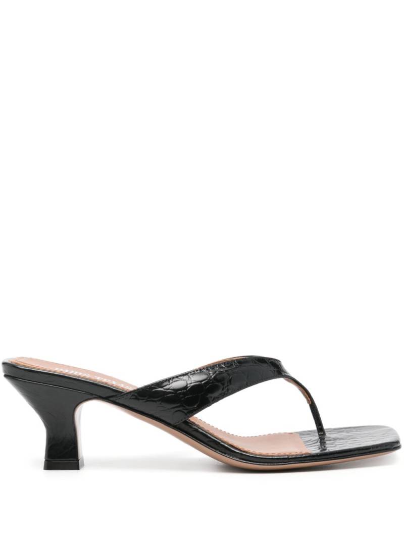 Paris Texas Portofino 60mm leather mules - Black von Paris Texas