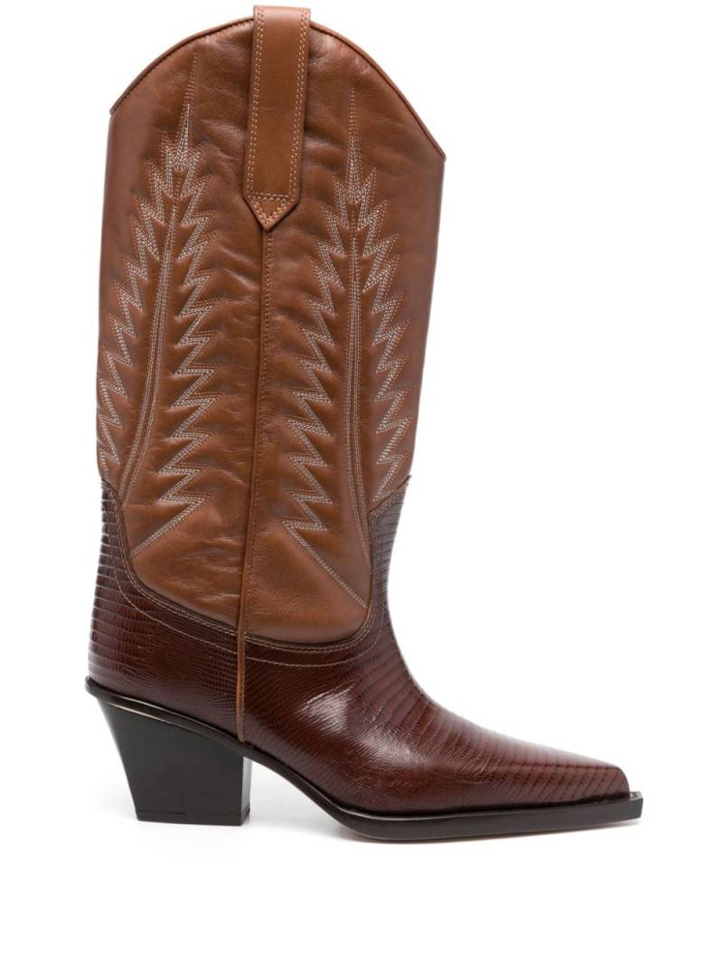 Paris Texas Rosario 70mm western leather boots - Brown von Paris Texas