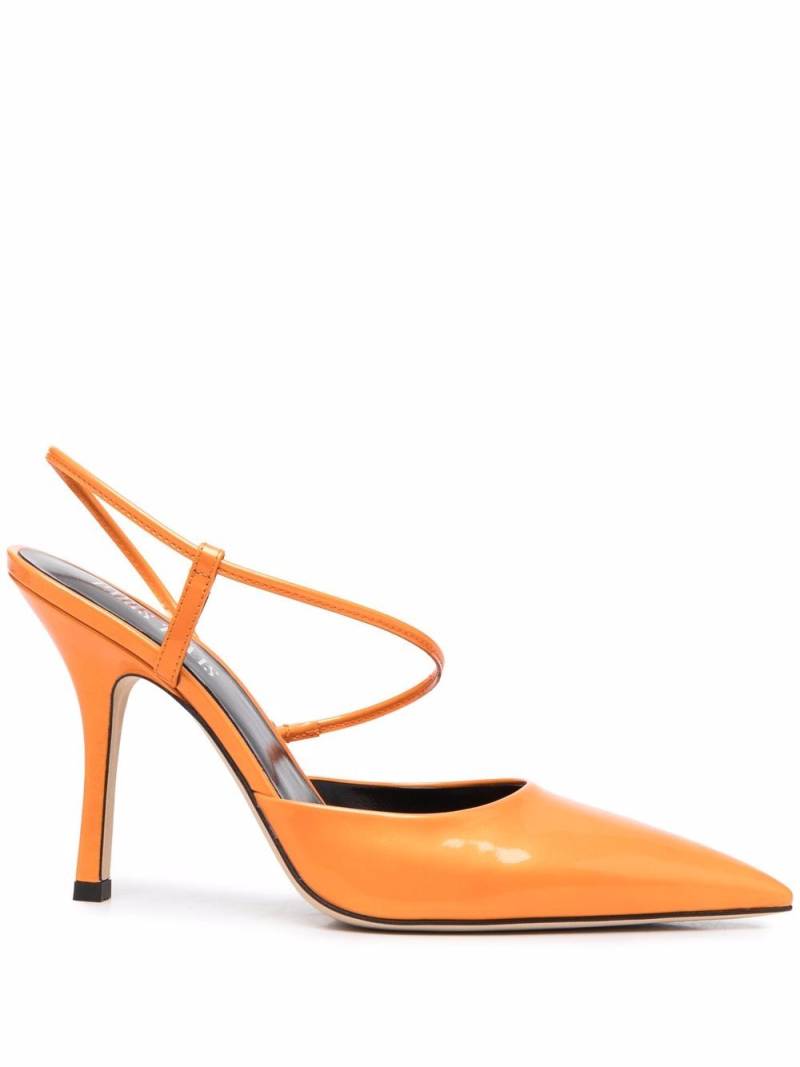 Paris Texas leather slingback pumps - Orange von Paris Texas