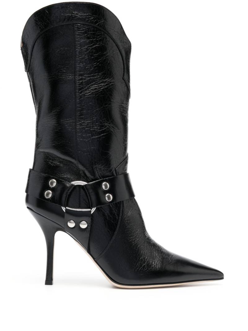 Paris Texas pointed-toe leather boots - Black von Paris Texas