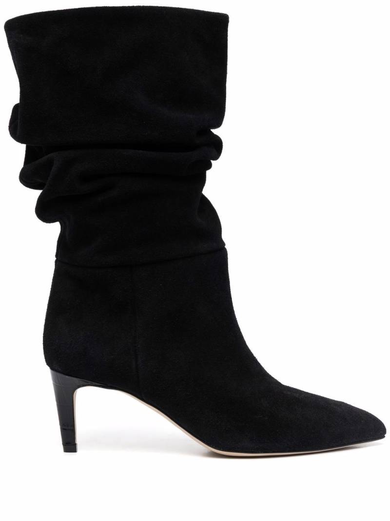 Paris Texas slouchy suede boots - Black von Paris Texas