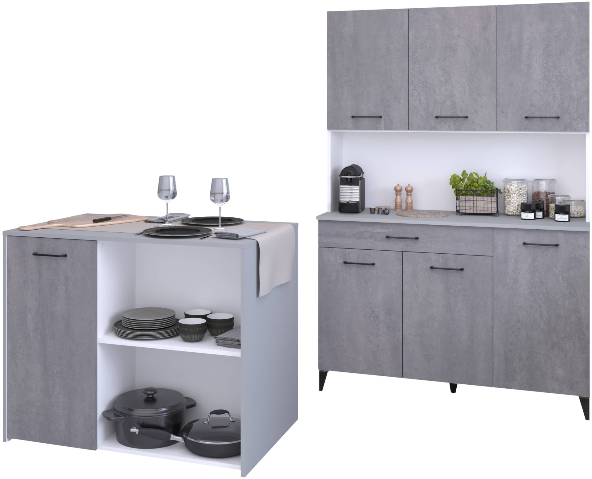 Parisot Mehrzweckschrank-Set »Parisot Malice 4«, (2 St.), Stauraum, tolle Optik, flexibel stell- und nutzbar von Parisot