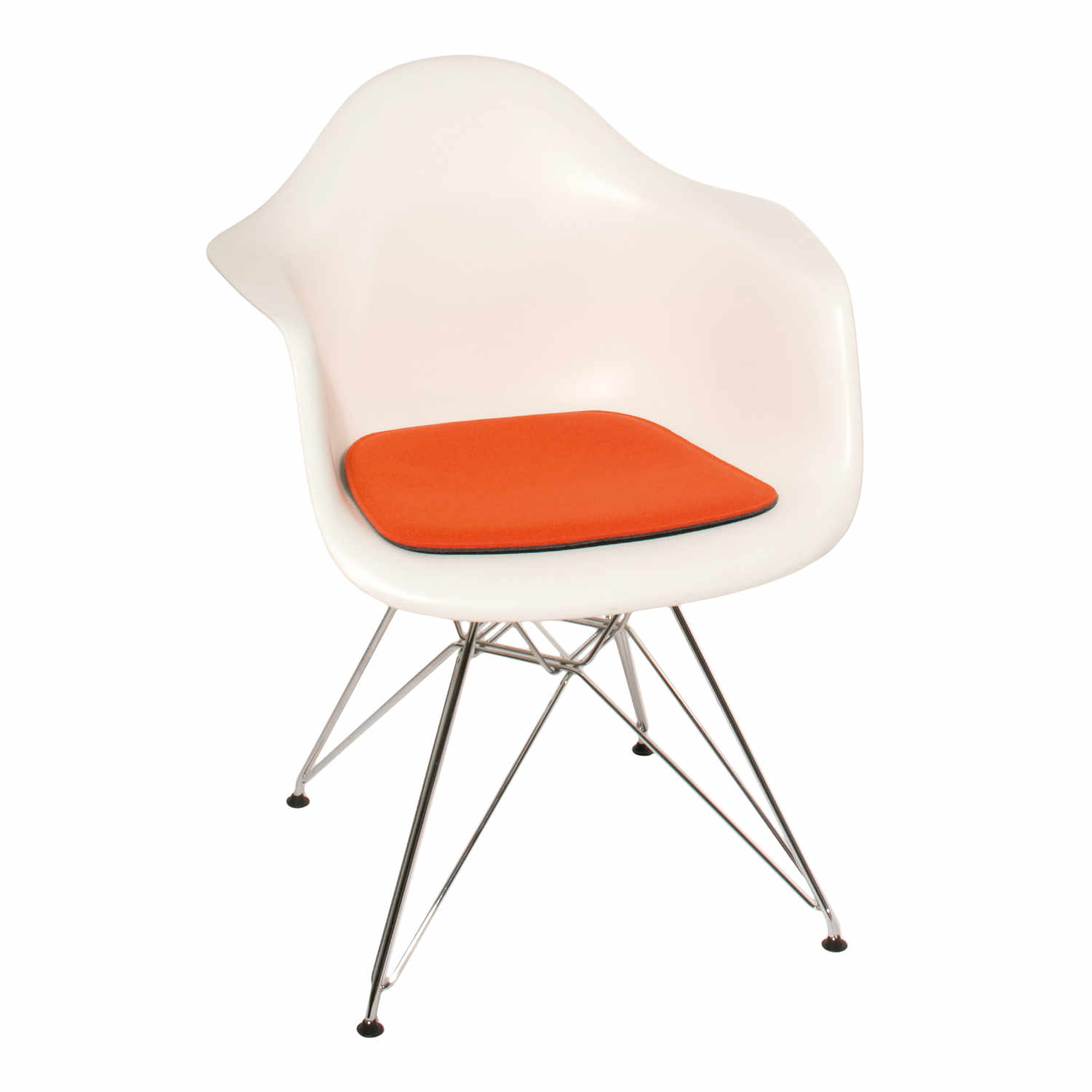 Eames Arm Chair Filz Sitzkissen, Farbe hellgrau meliert 011 von Parkhaus