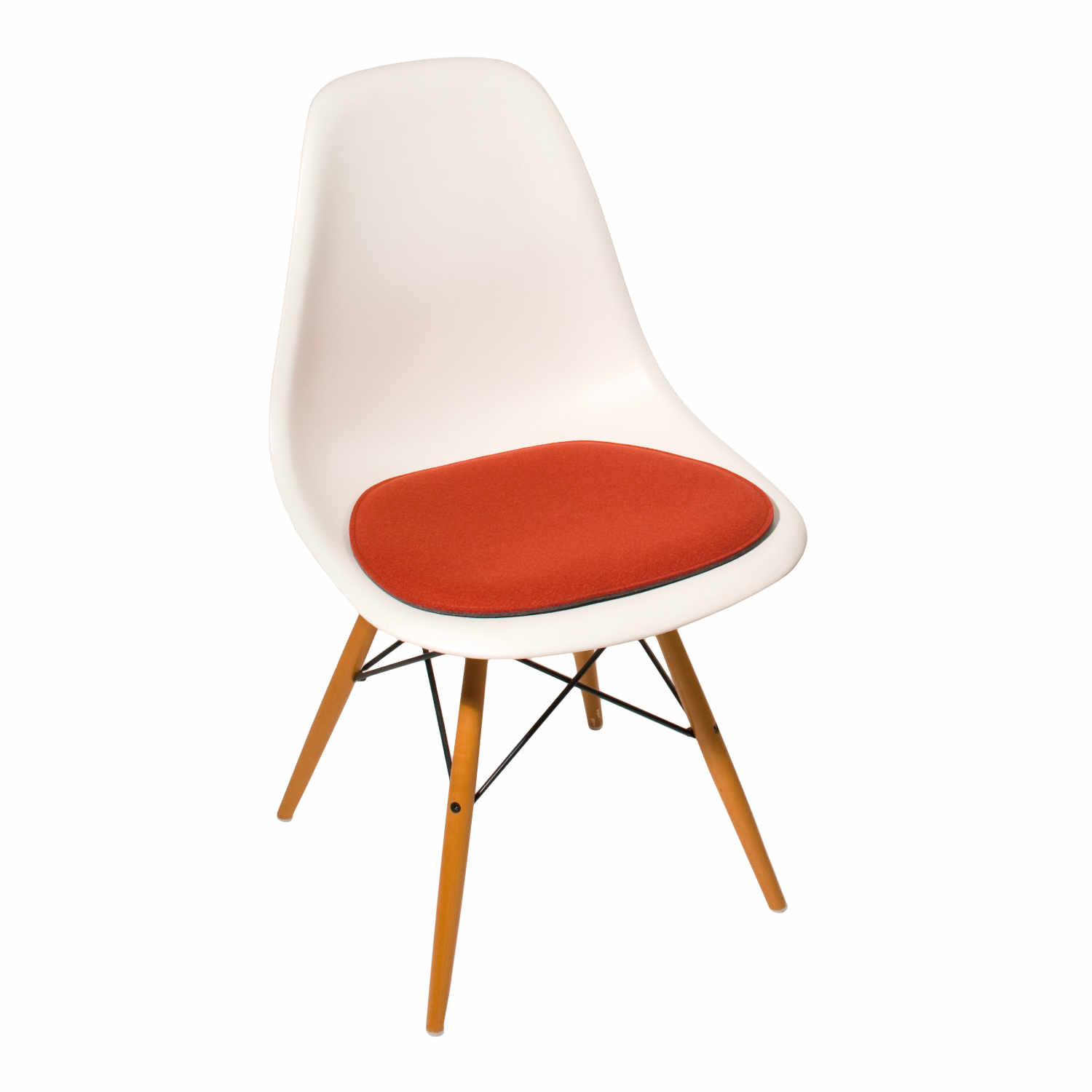 Eames Side Chair Filz Sitzkissen, Farbe olive dunkel 003 von Parkhaus