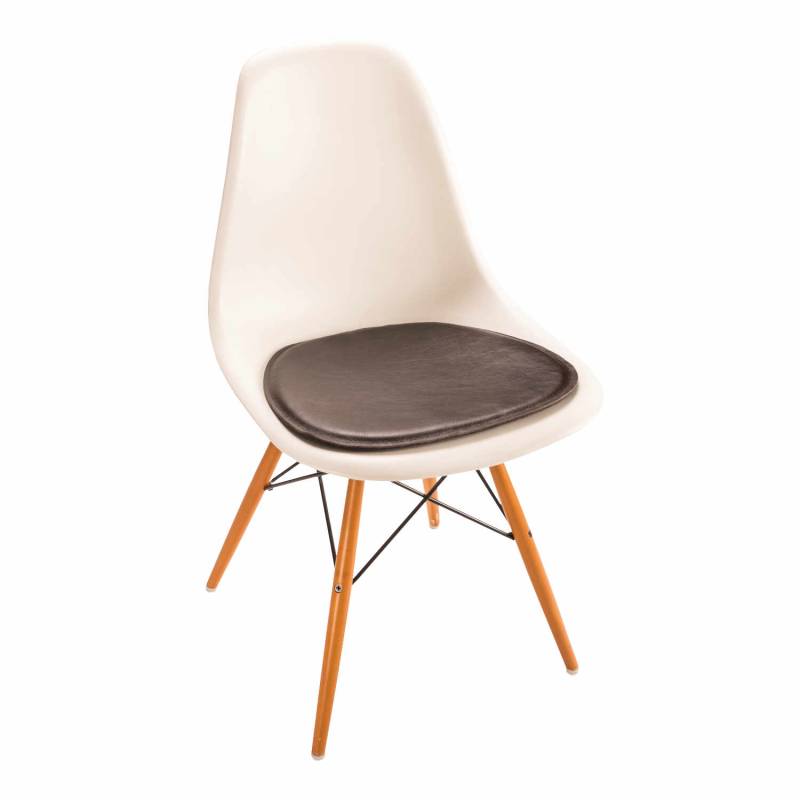 Eames Side Chair Leder/Filz Sitzkissen, Farbe beige 102 von Parkhaus