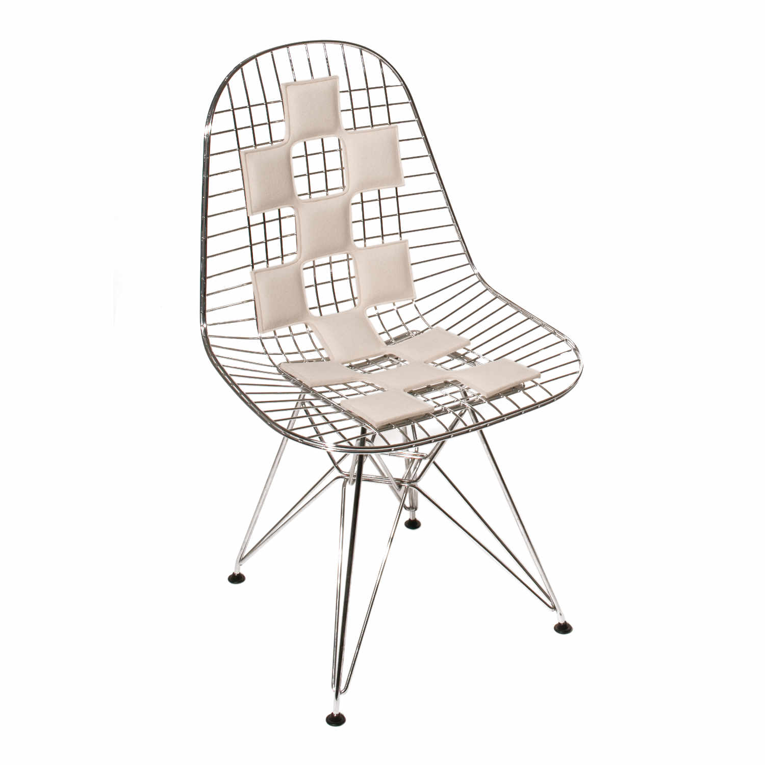 Eames Wire Chair Filz Sitzkissen, Farbe chocolate 008 von Parkhaus