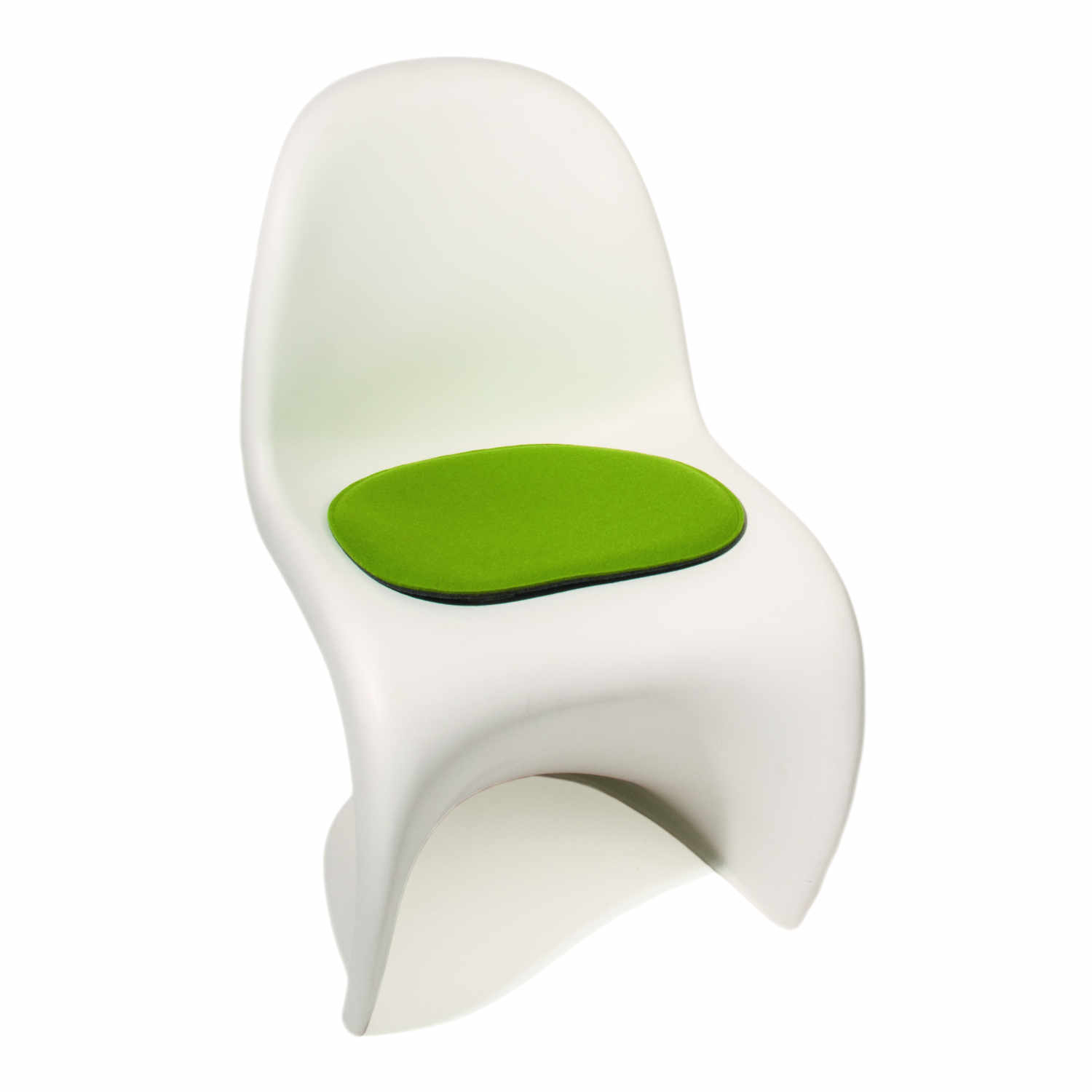 Panton Filz Sitzkissen, Farbe olive dunkel 003 von Parkhaus