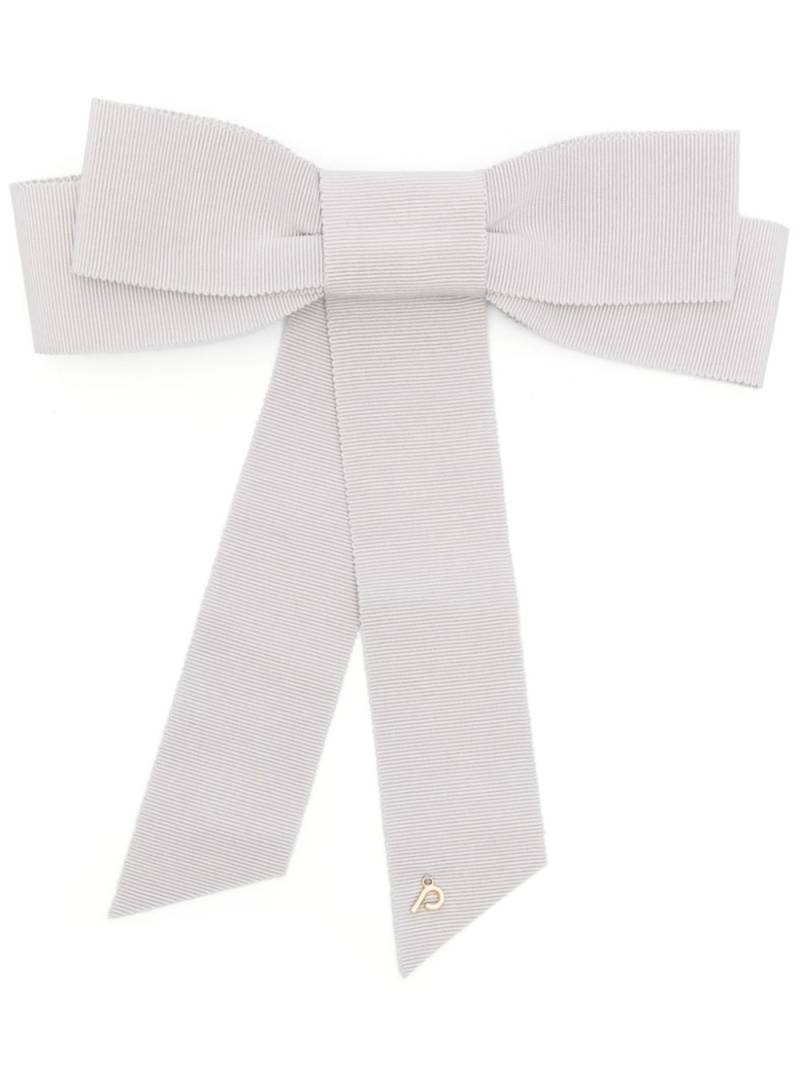 Parlor bow-detail hair clip - Grey von Parlor