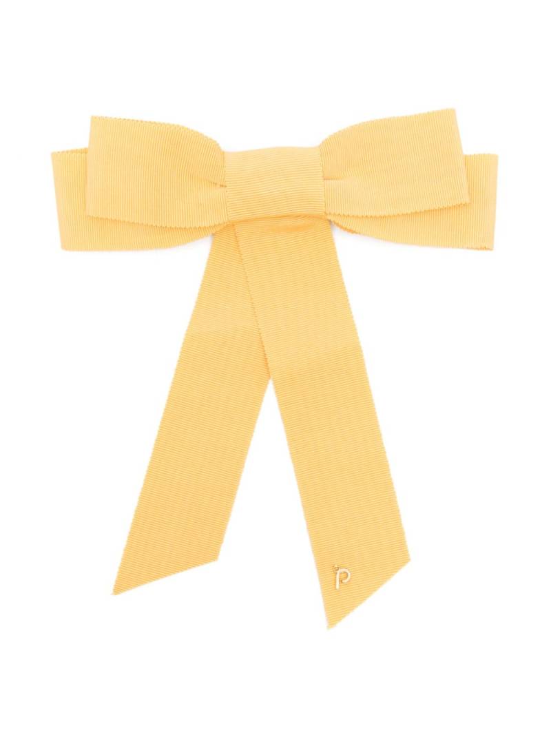 Parlor bow-detail hair clip - Orange von Parlor