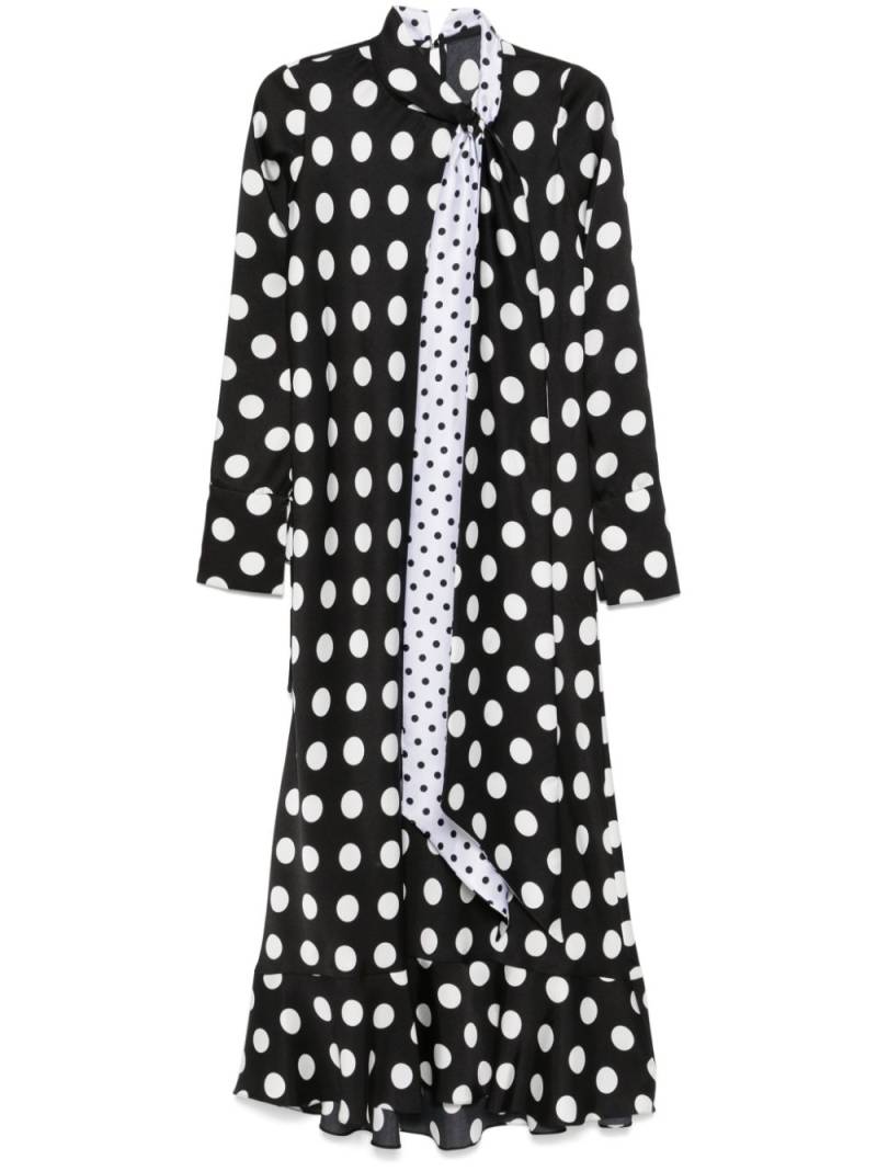 Parlor polka-dot maxi dress - Black von Parlor