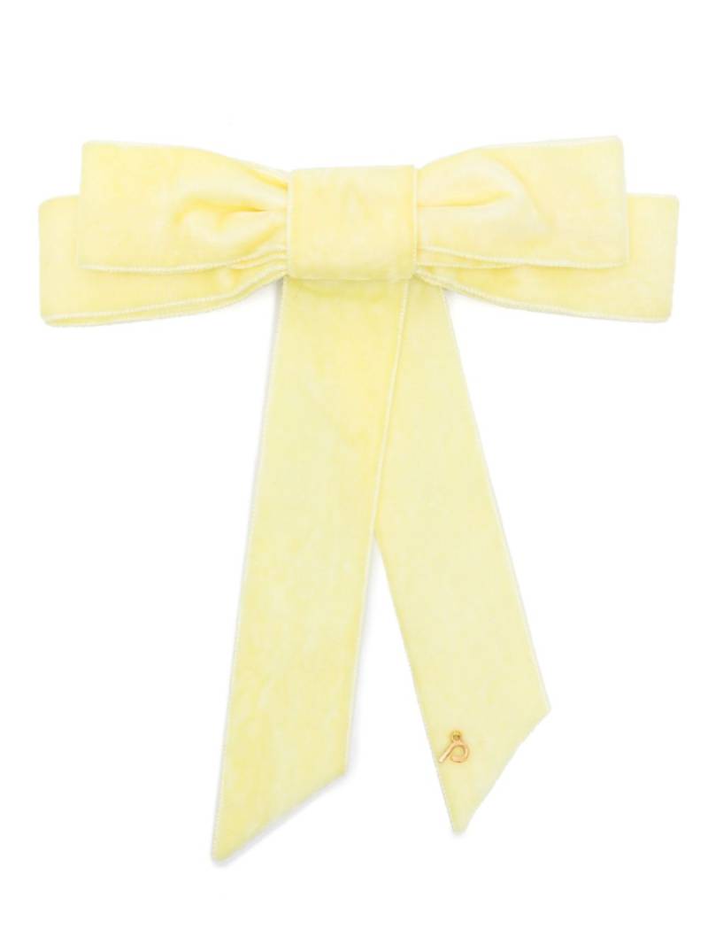 Parlor velvet hair claip - Yellow von Parlor