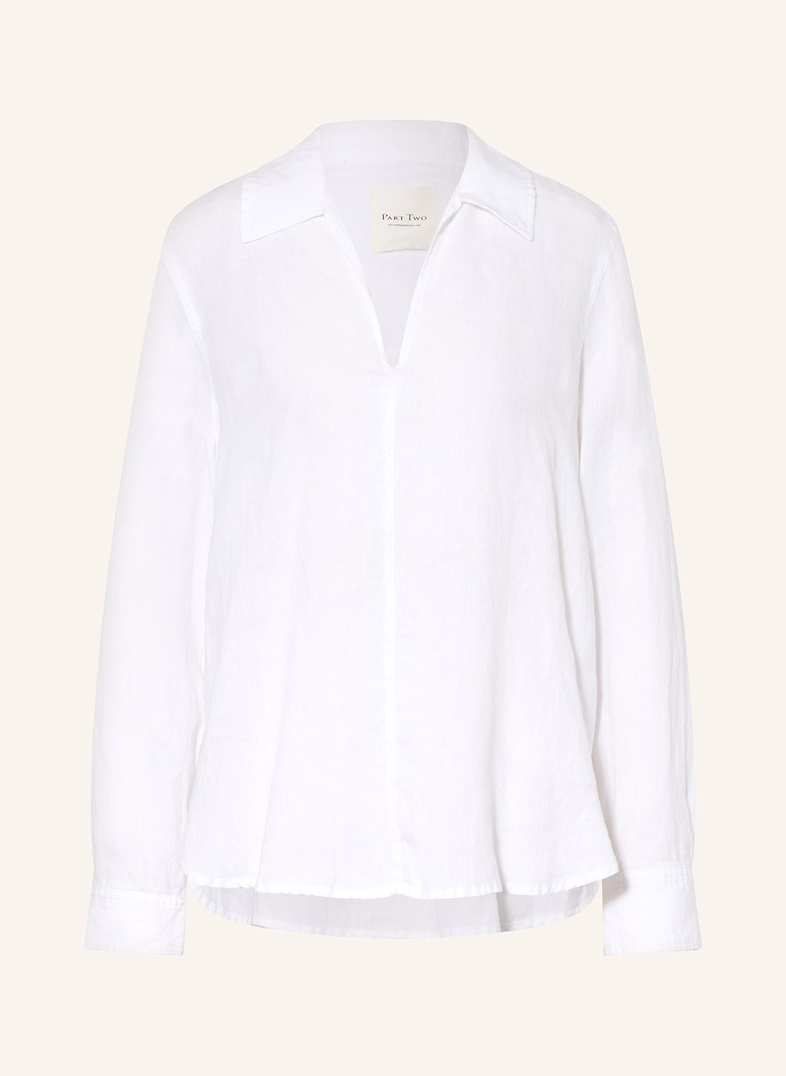 Part Two Blusenshirt Aus Leinen weiss Part Two Blusenshirt Aus Leinen weiss von Part Two