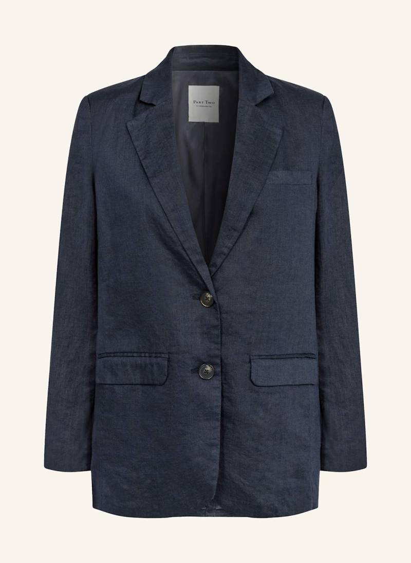 Part Two Leinenblazer blau von Part Two