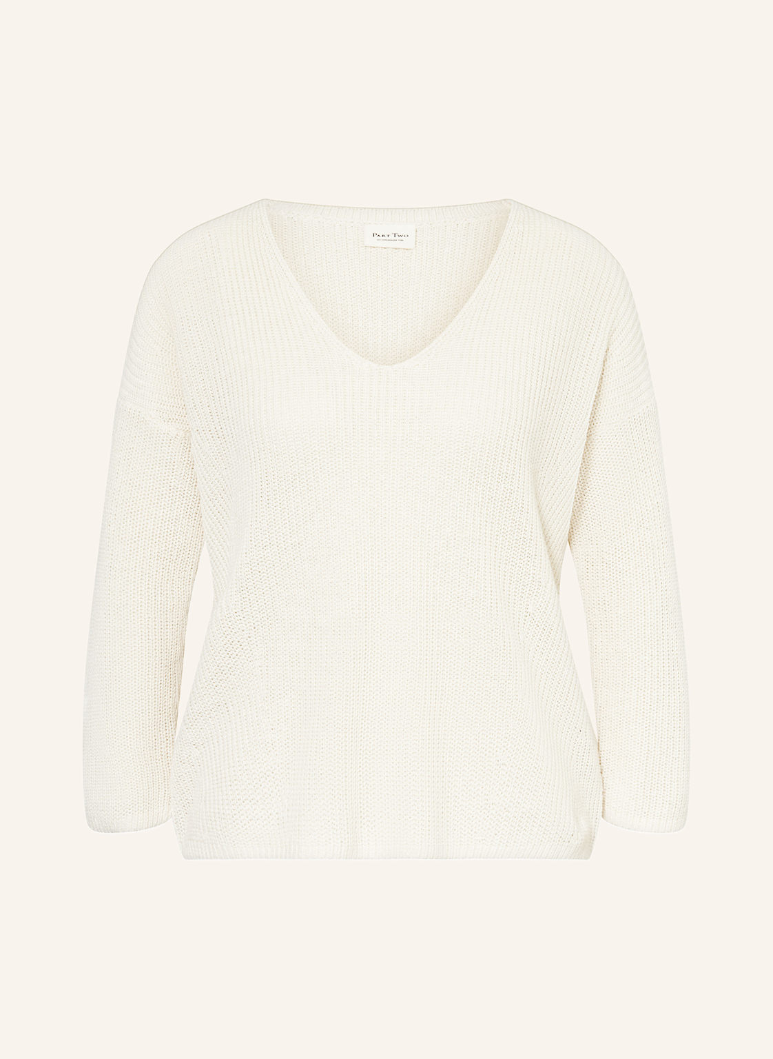 Part Two Pullover Mit Leinen Und 3/4-Arm beige Part Two Pullover Mit Leinen Und 3/4-Arm beige von Part Two