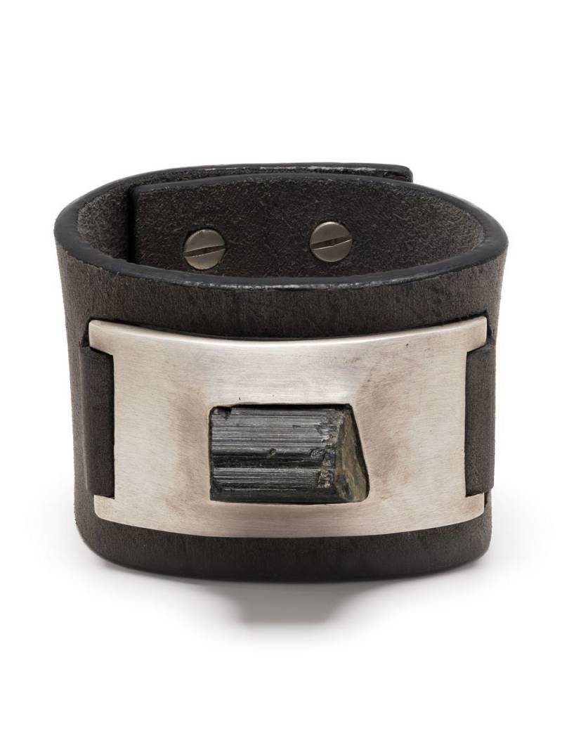 Parts of Four Amulet leather cuff - Grey von Parts of Four