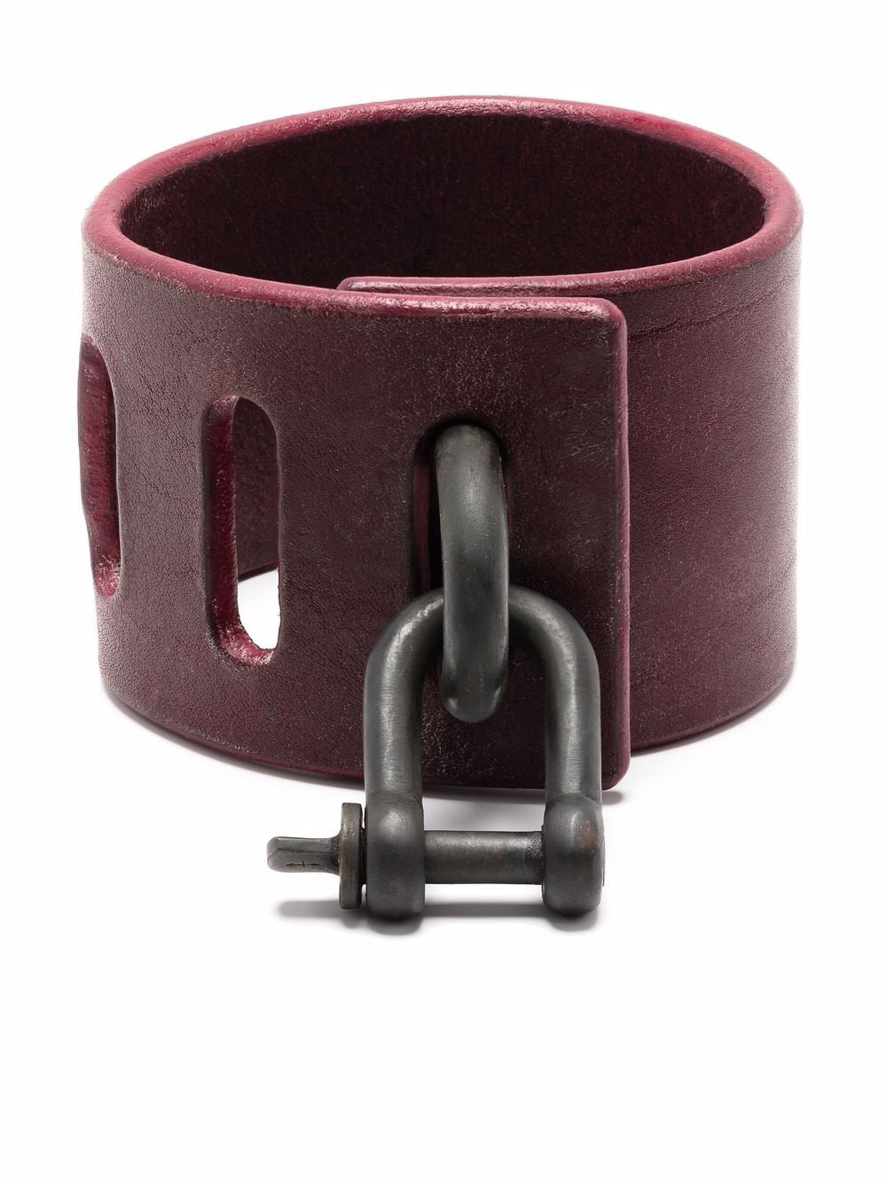 Parts of Four Restraint-charm leather bracelet - Red von Parts of Four