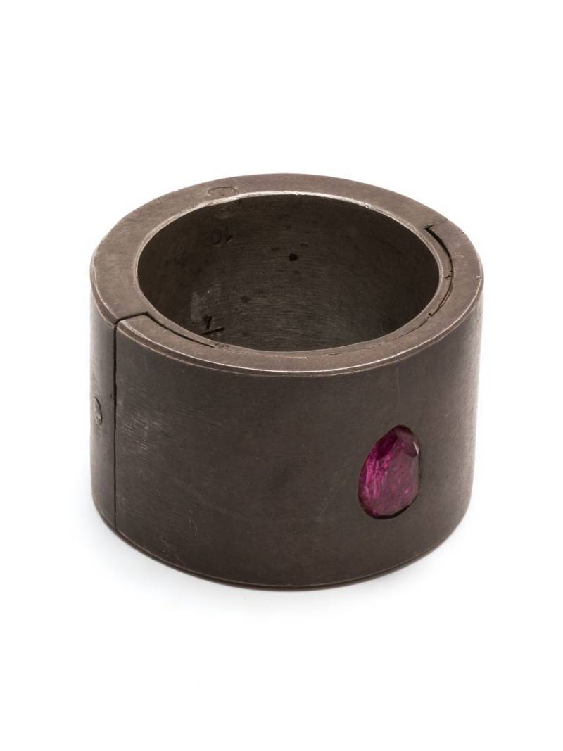 Parts of Four Sistema Single Ruby Slice ring - Grey von Parts of Four